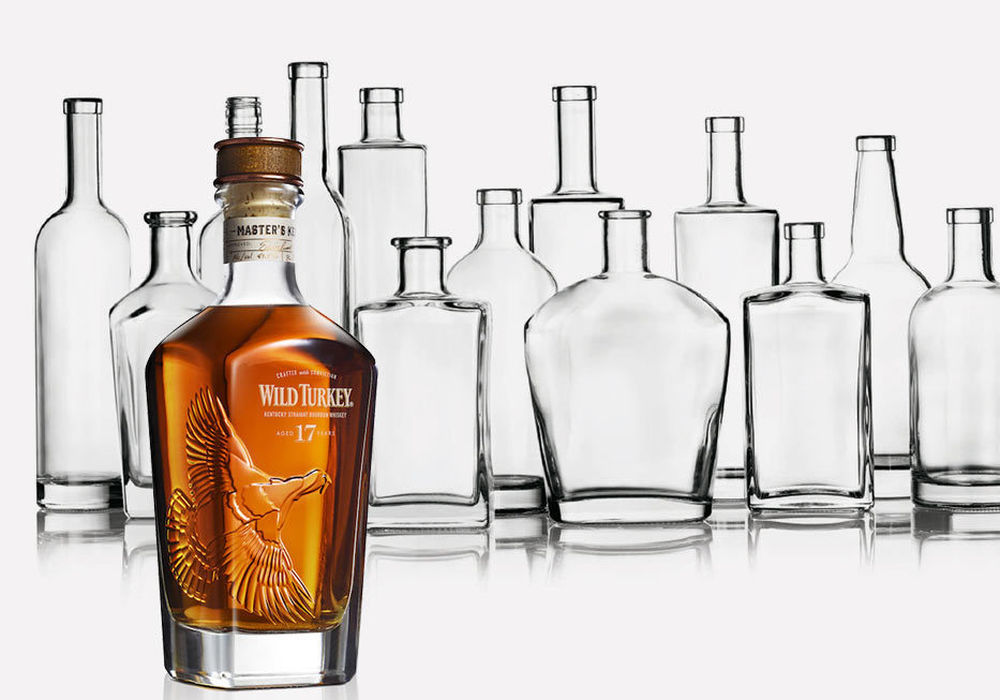 Brand New Elegant Liquor Glass Bottle 