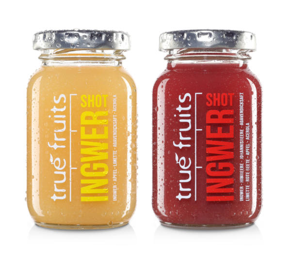 O-I Designs Tiny 99ml Glass Bottle for True Fruits Ginger Shots